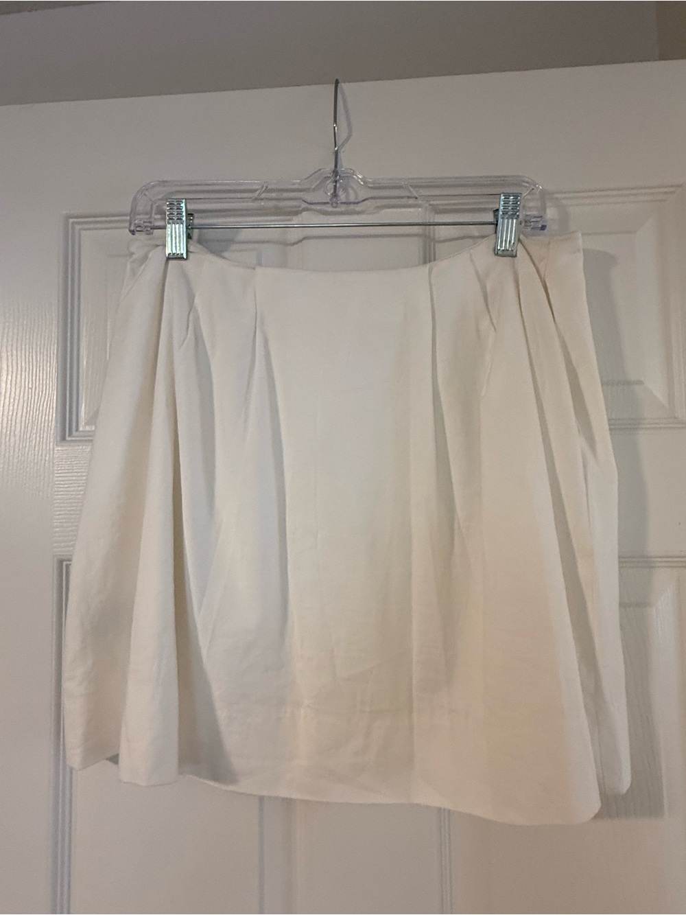 Reformation Cream Circle Skirt